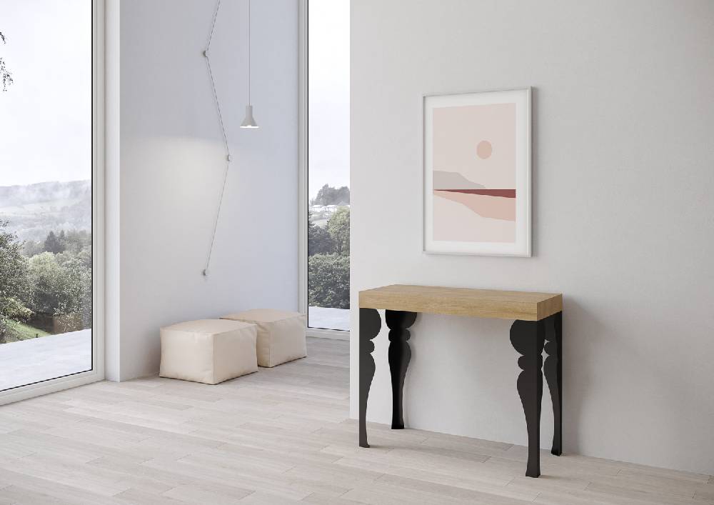 Itamoby Consolle Paxon Small Premium Quercia Natura telaio Antracite Offerta settimanale