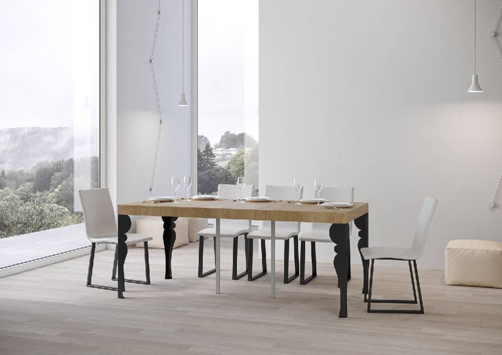 Itamoby Consolle Paxon Small Premium Quercia Natura telaio Antracite Offerta settimanale