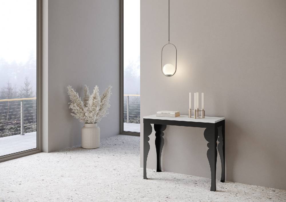 Itamoby Consolle Paxon Small Evolution Bianco Frassino telaio Antracite Fino al 50% di sconto