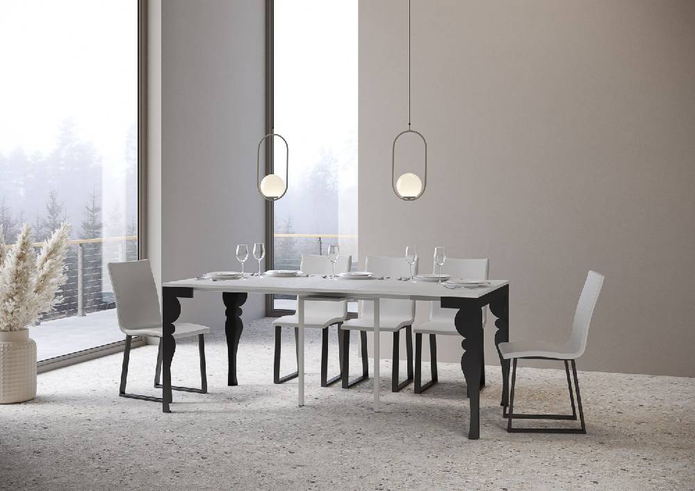 Itamoby Consolle Paxon Small Evolution Bianco Frassino telaio Antracite Fino al 50% di sconto