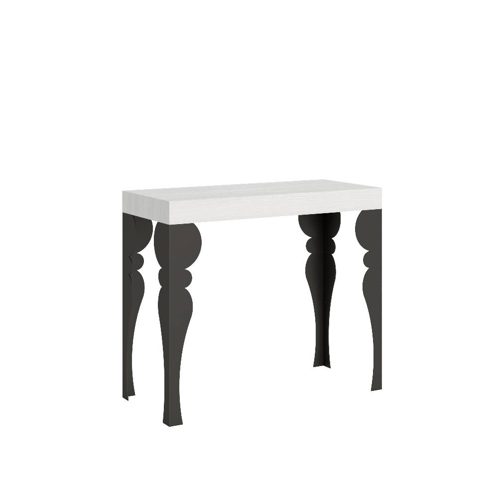 Itamoby Consolle Paxon Small Bianco Frassino telaio Antracite Solo un giorno rimasto