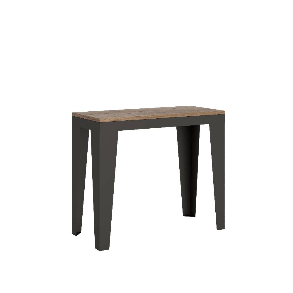 Itamoby Consolle Flame Evolution Quercia Natura telaio Antracite
