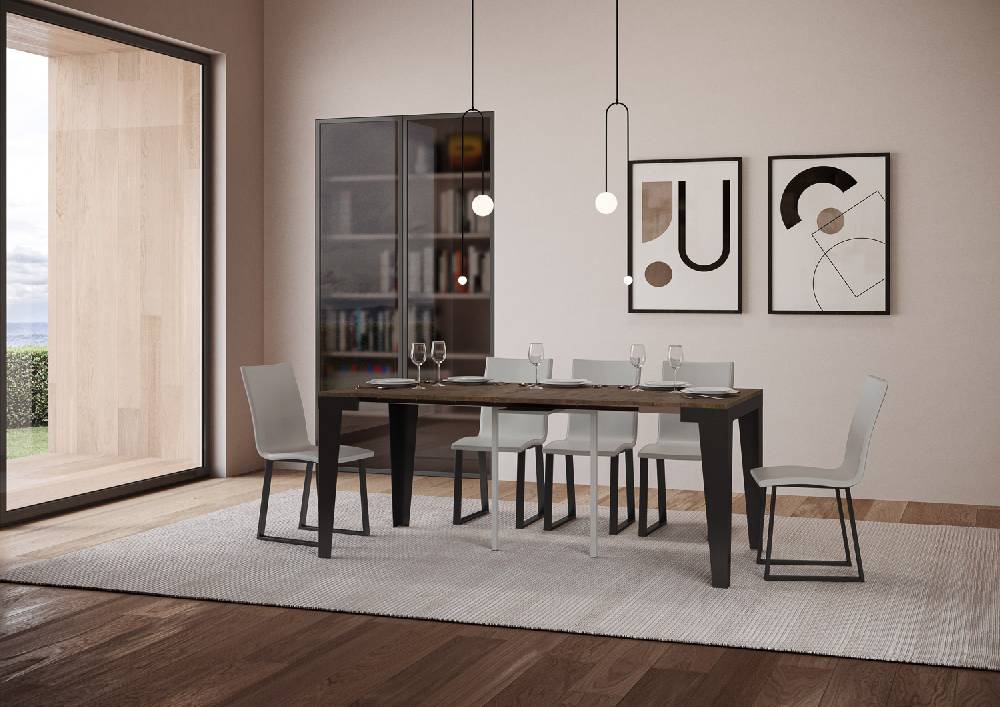 Itamoby Consolle Flame Small Evolution Noce telaio Antracite In Vendita