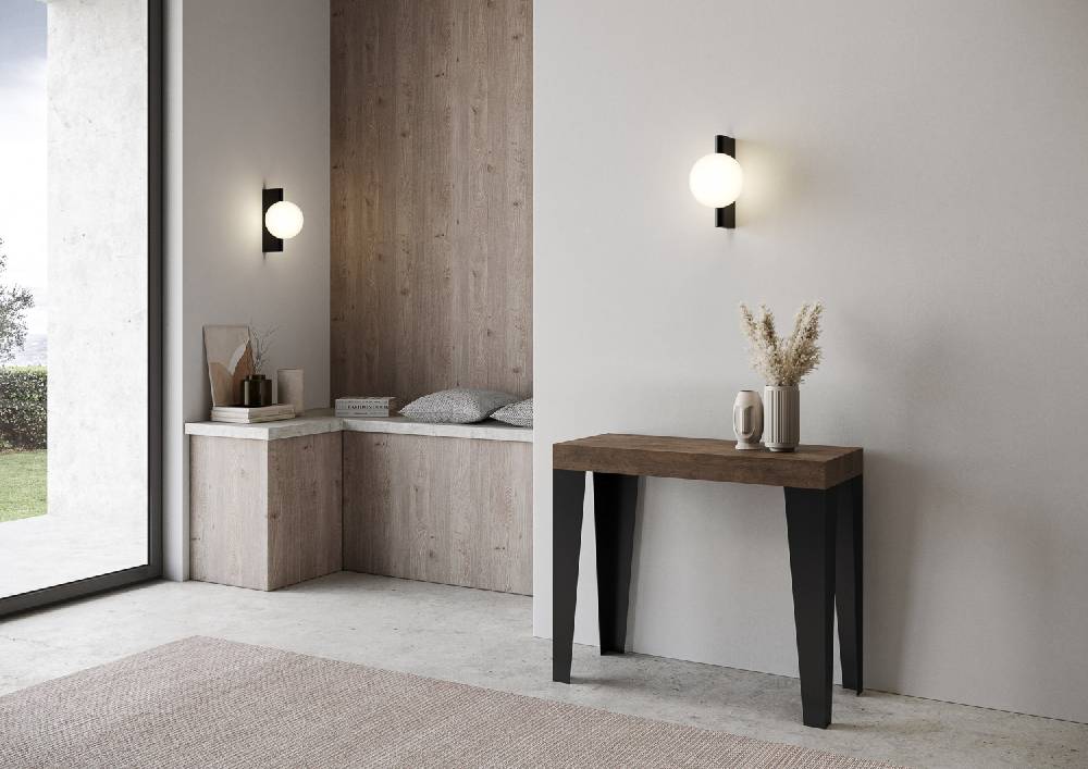 Itamoby Consolle Flame Premium Noce telaio Antracite Vendita Calda