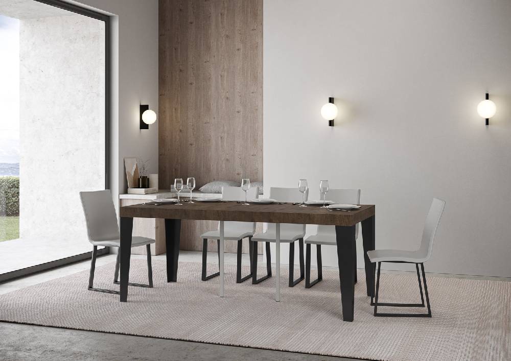 Itamoby Consolle Flame Premium Noce telaio Antracite Vendita Calda