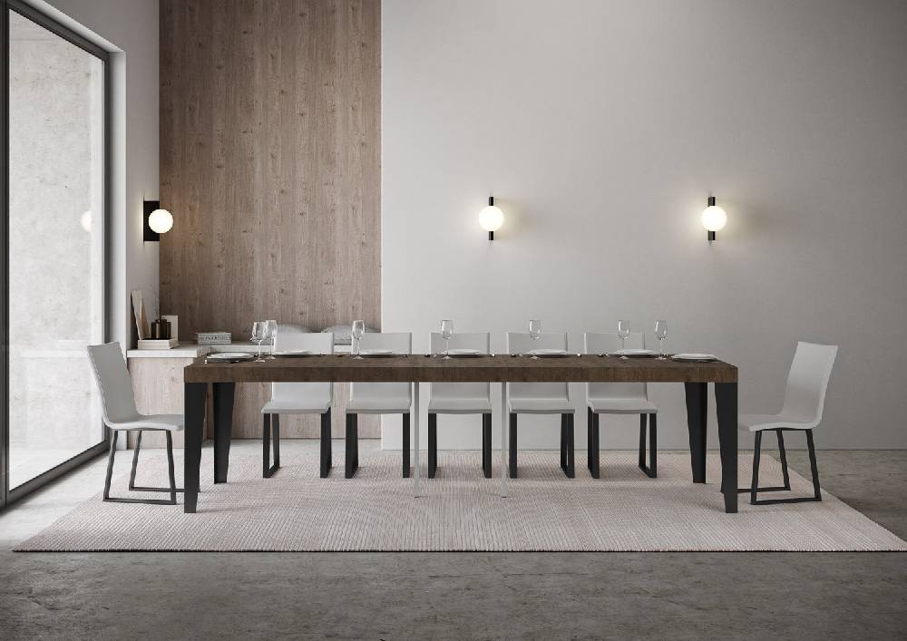 Itamoby Consolle Flame Premium Noce telaio Antracite Vendita Calda