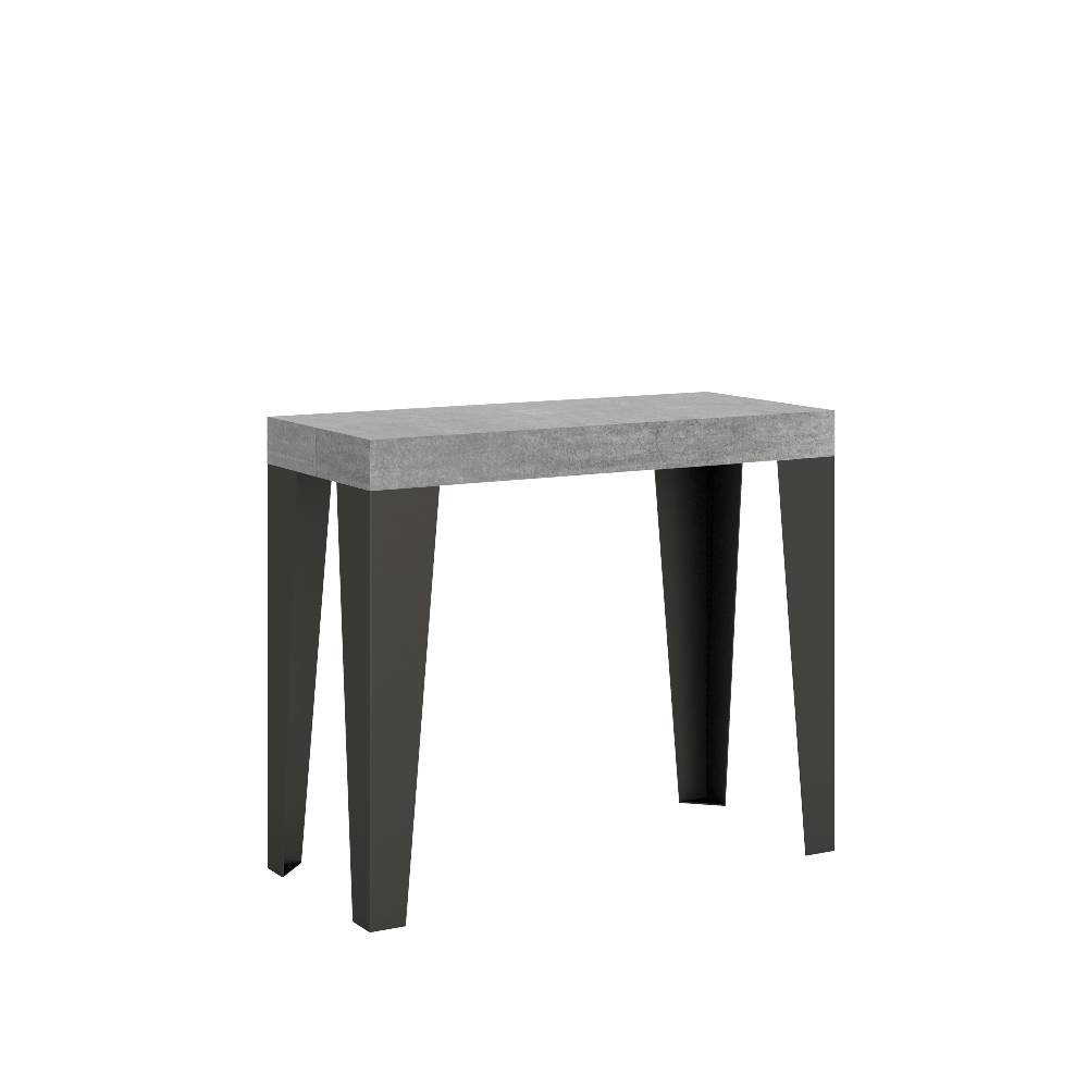 Itamoby Consolle Flame Premium Cemento telaio Antracite