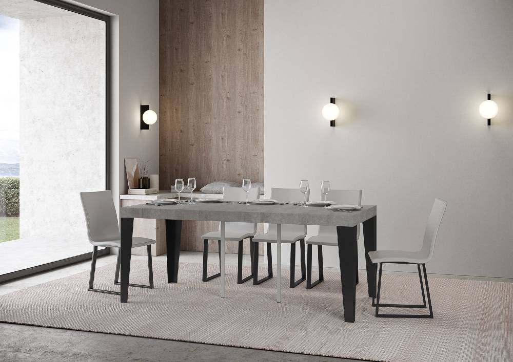 Itamoby Consolle Flame Premium Cemento telaio Antracite Vendita Economica