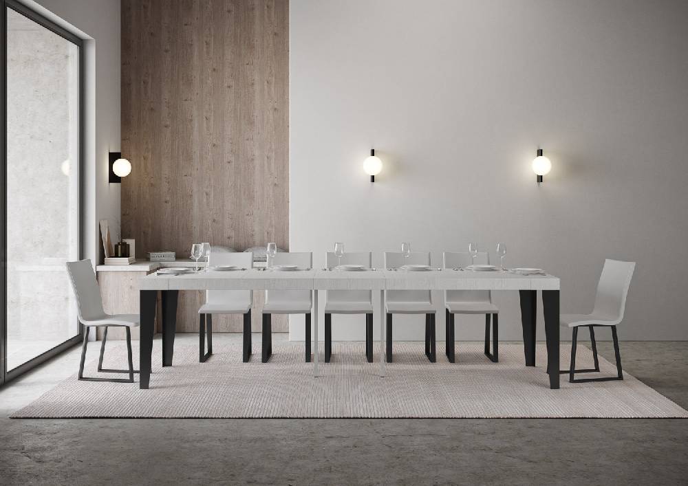Itamoby Consolle Flame Premium Bianco Frassino telaio Antracite I Più Venduti