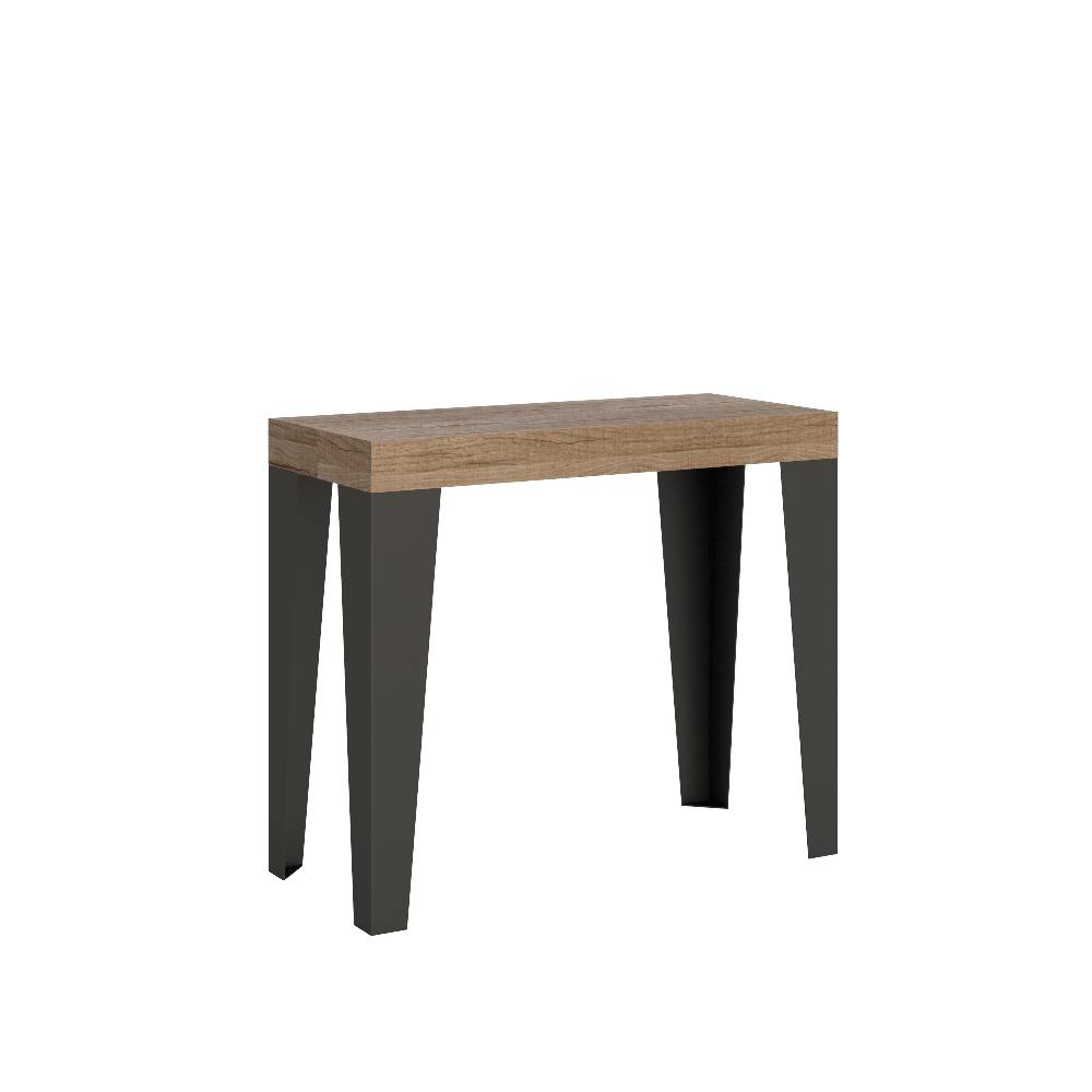 Itamoby Consolle Flame Quercia Natura telaio Antracite