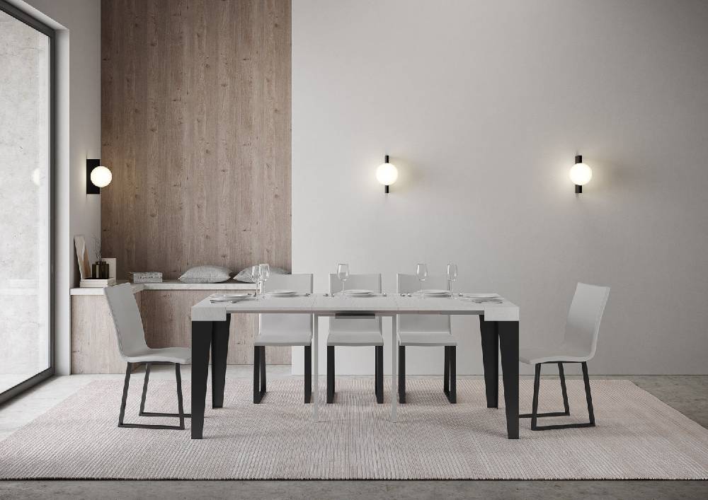 Itamoby Consolle Flame Small Bianco Frassino telaio Antracite Grande vendita