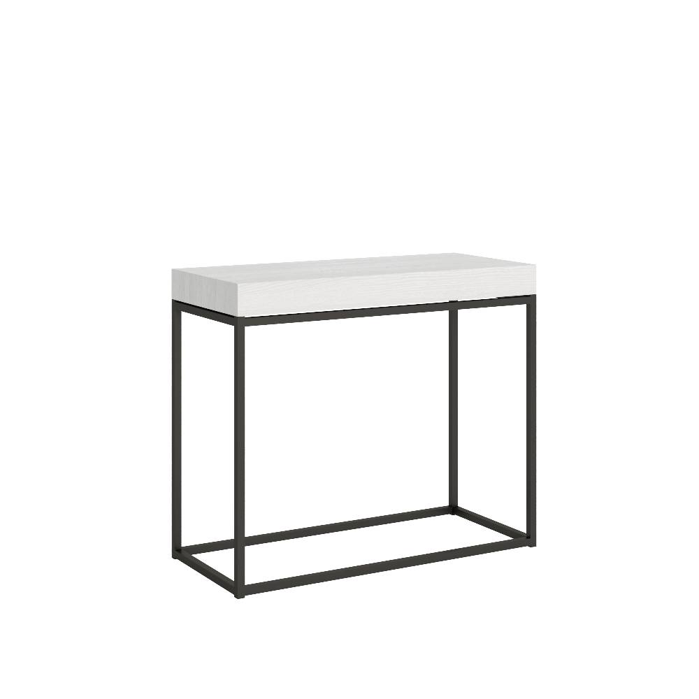 Itamoby Consolle Nordica Small Premium Bianco Frassino telaio Antracite