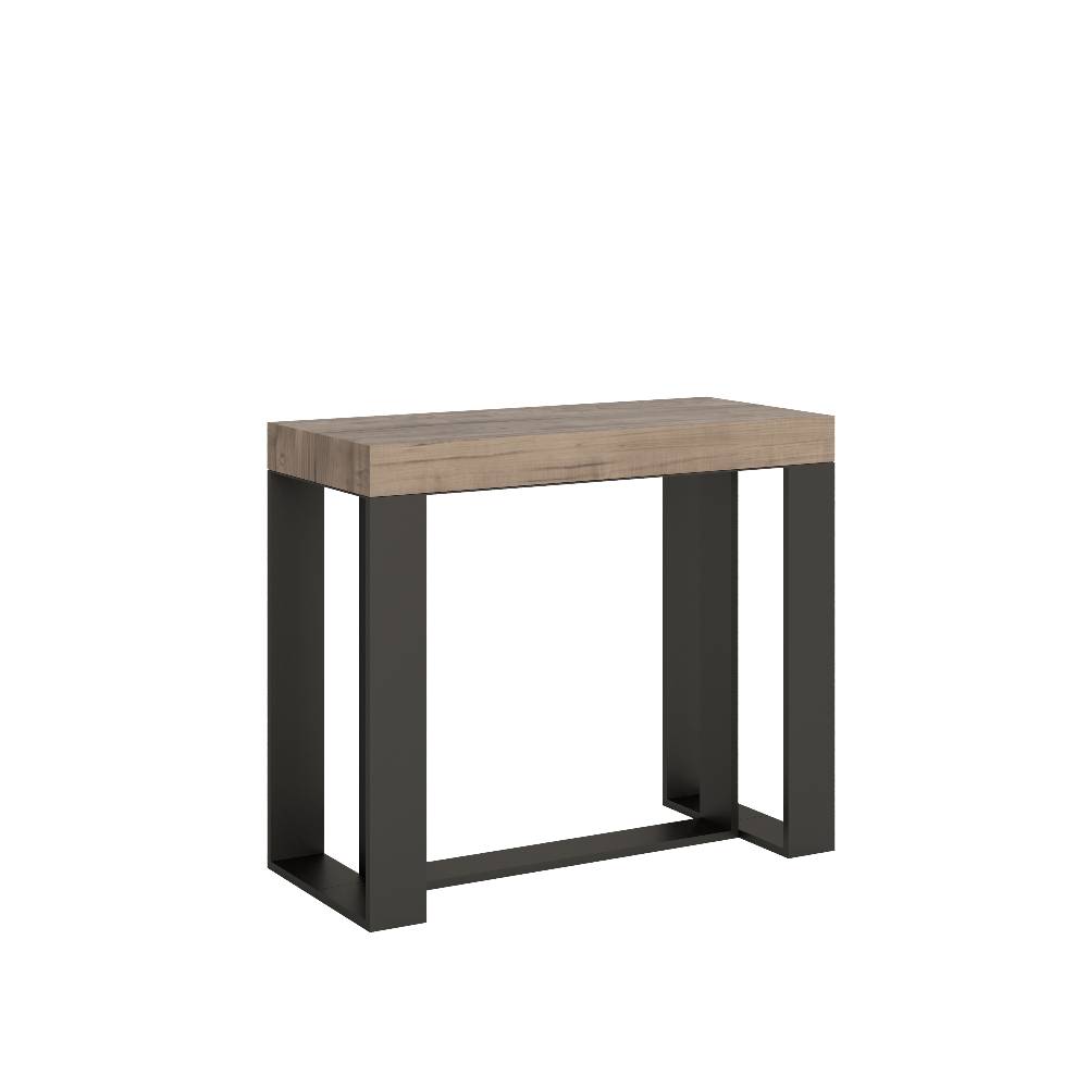 Itamoby Consolle Futura Small Premium Quercia Natura telaio Antracite Online Outlet