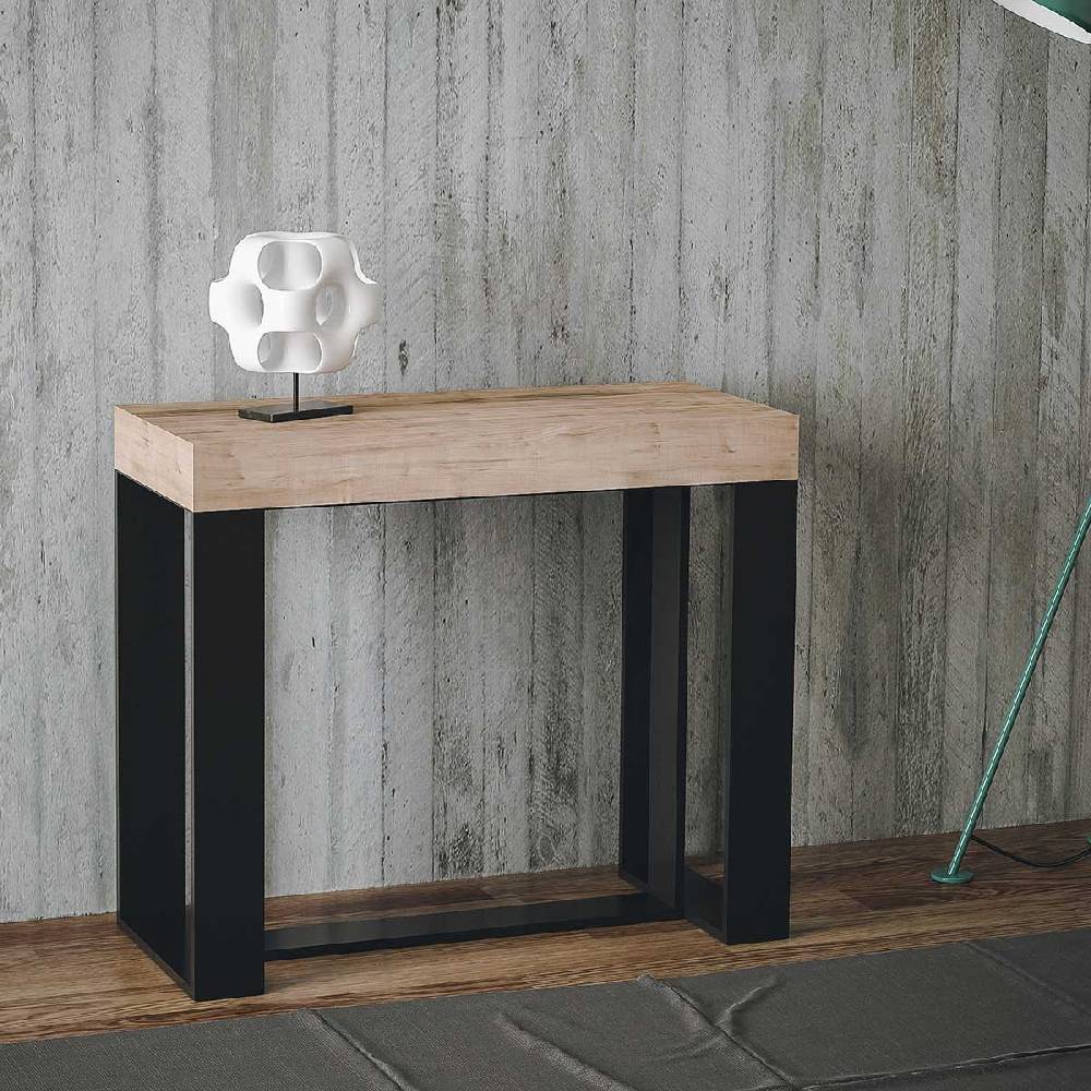 Itamoby Consolle Futura Small Premium Quercia Natura telaio Antracite Online Outlet