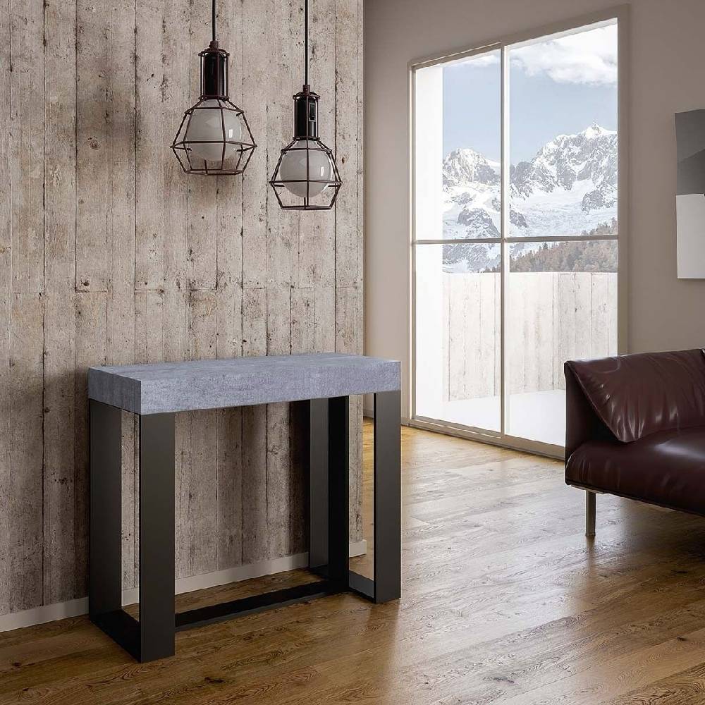 Itamoby Consolle Futura Small Cemento telaio Antracite Lightning offer