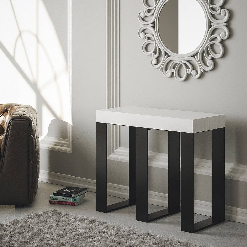 Itamoby Consolle Sintesi Premium Bianco Frassino telaio Antracite Comprane uno, ottenene uno gratis