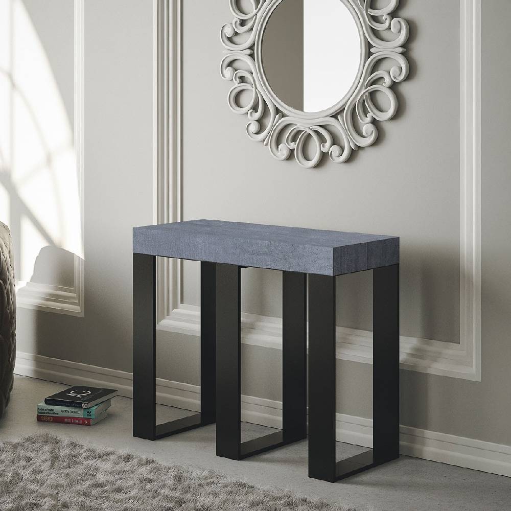 Itamoby Consolle Sintesi Cemento telaio Antracite Sconti VIP