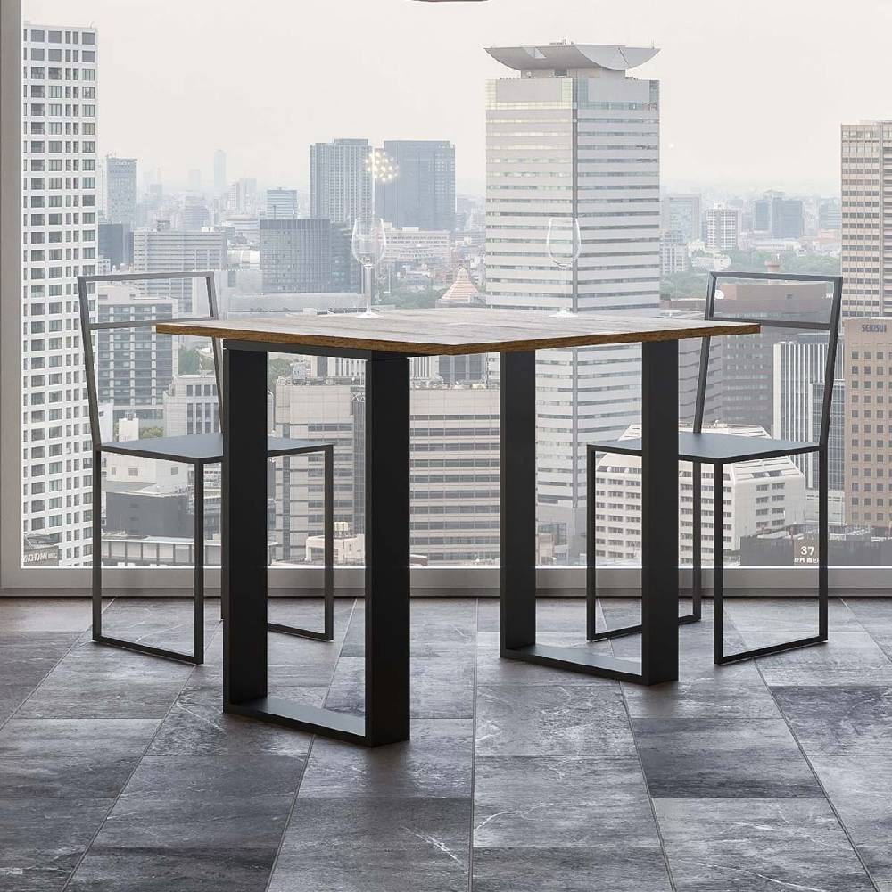 Itamoby Consolle Tecno Libra Quercia Natura 90×45 Allungato 90×90 telaio Antracite Offerta speciale della fabbrica