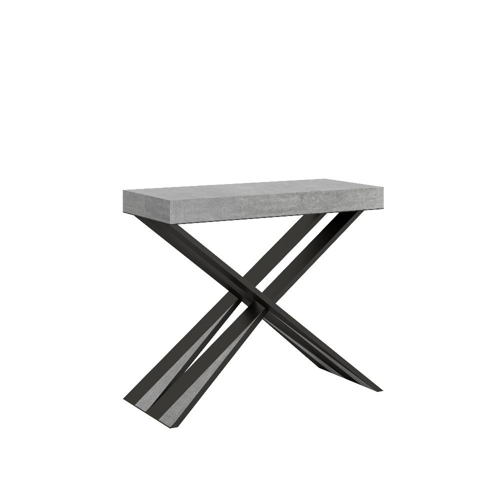 Itamoby Consolle Diago Small Cemento telaio Antracite