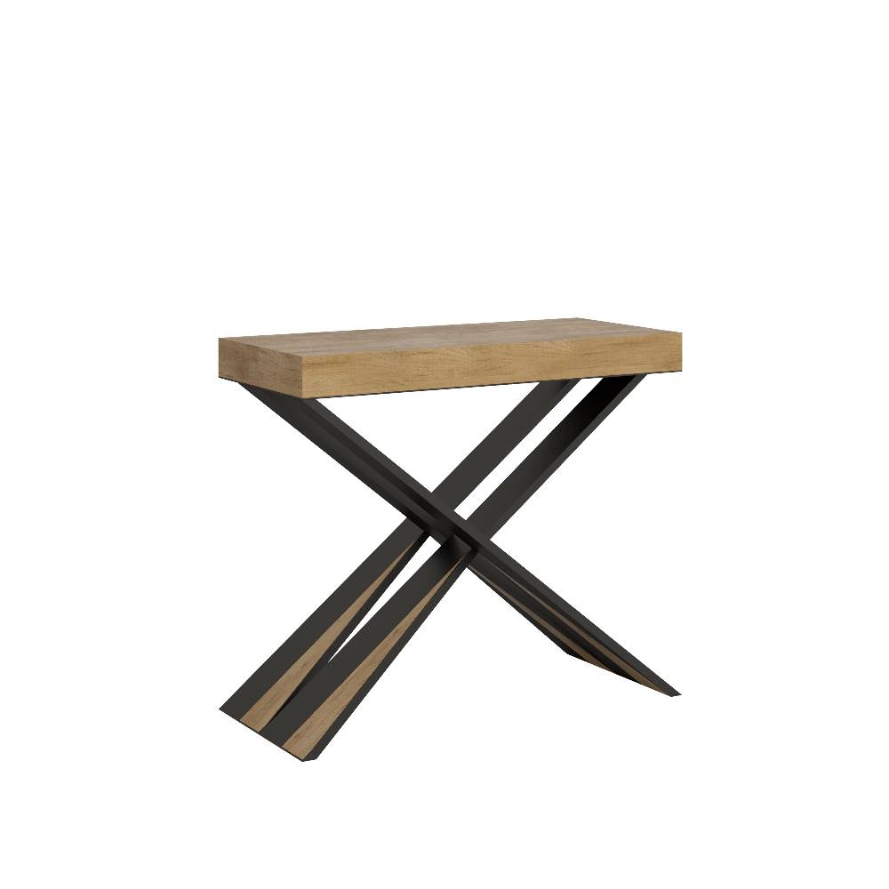 Itamoby Consolle Diago Small Quercia Natura telaio Antracite 50% di sconto per tempo limitato