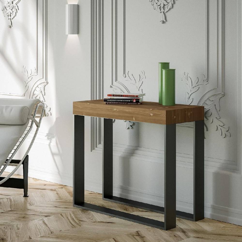 Itamoby Consolle Elettra Premium Abete Tinto telaio Antracite 2025