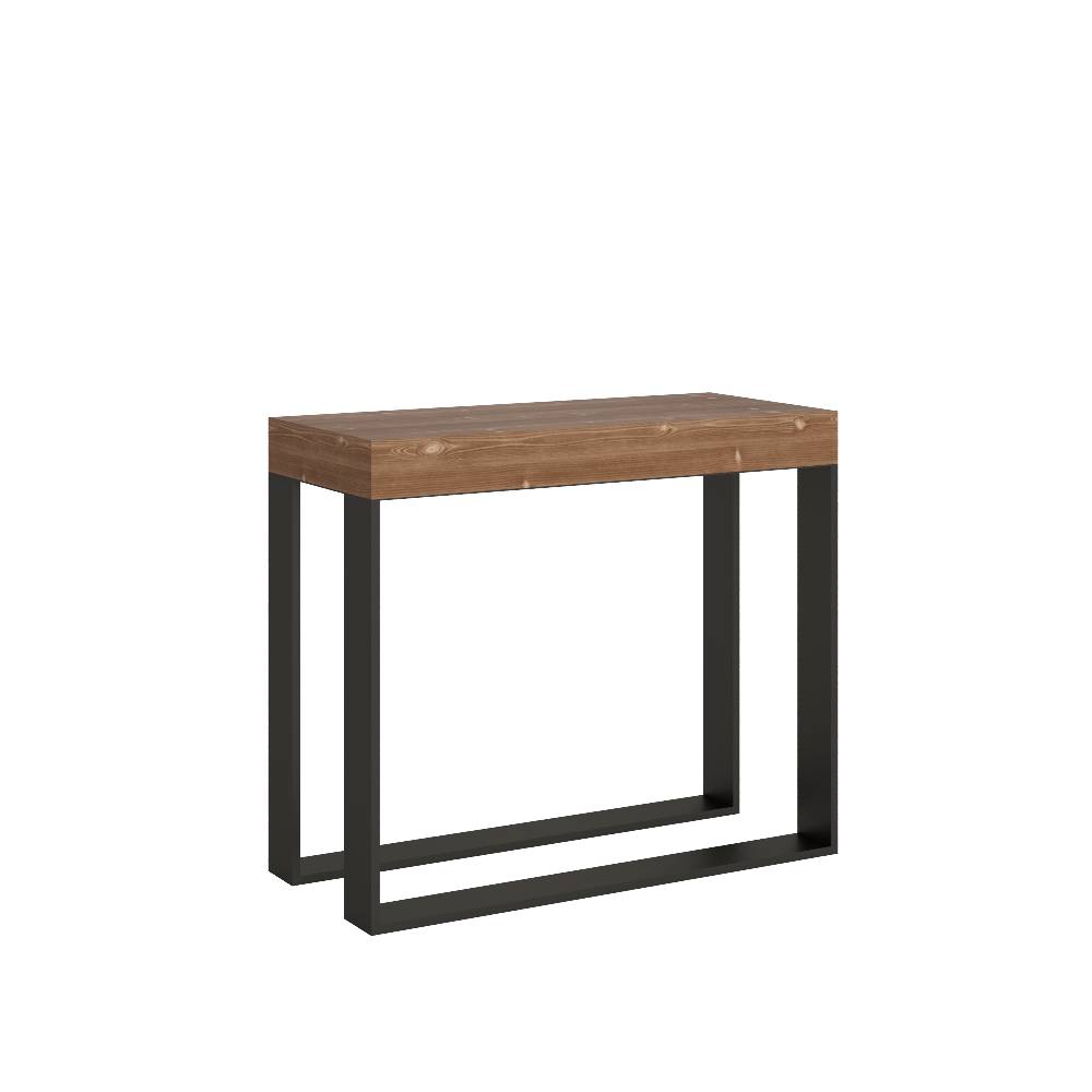 Itamoby Consolle Elettra Small Premium Abete Tinto telaio Antracite