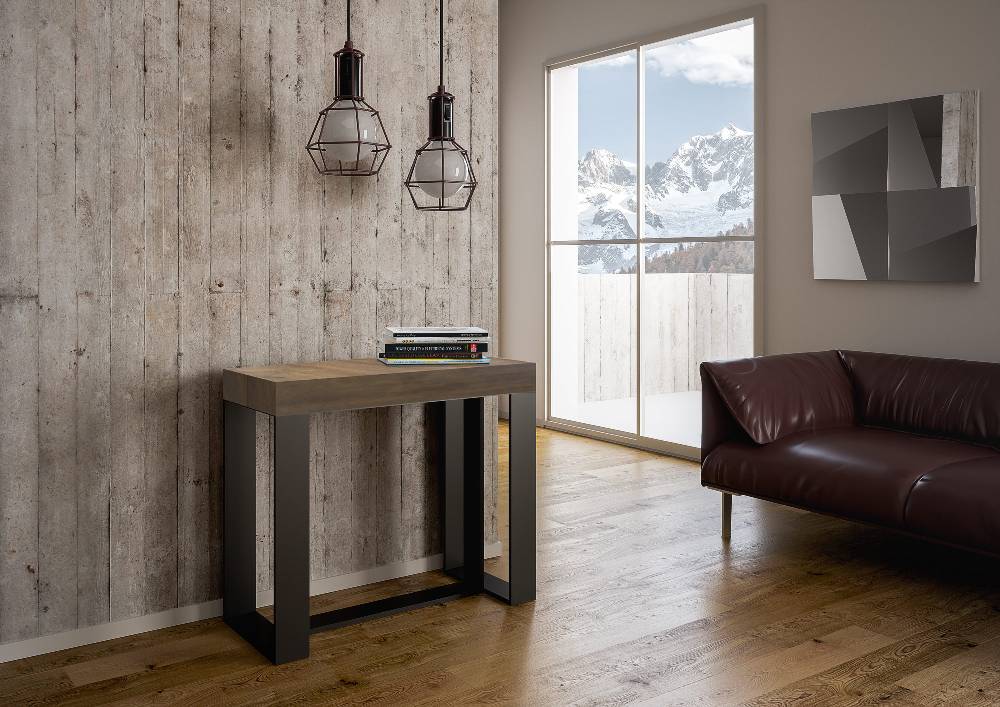 Itamoby Consolle Futura Noce telaio Antracite Economico