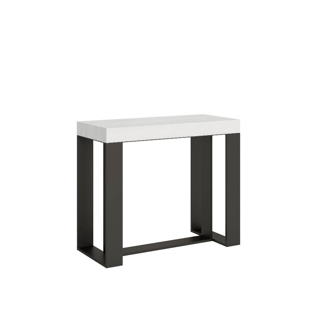Itamoby Consolle Futura Bianco Frassino telaio Antracite