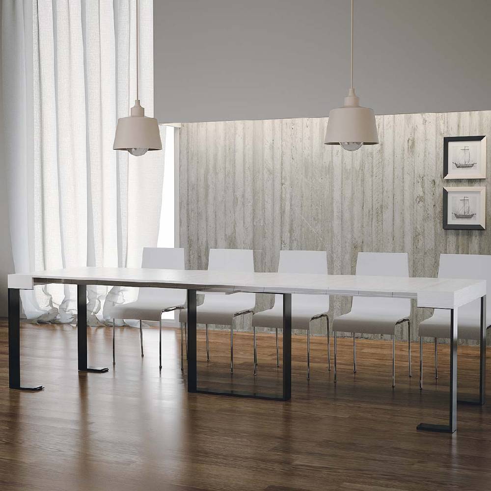 Itamoby Consolle Futura Bianco Frassino telaio Antracite In Vendita