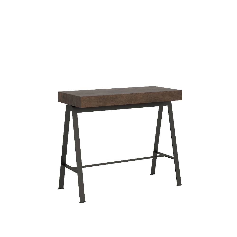 Itamoby Consolle Banco Small Premium Noce telaio Antracite