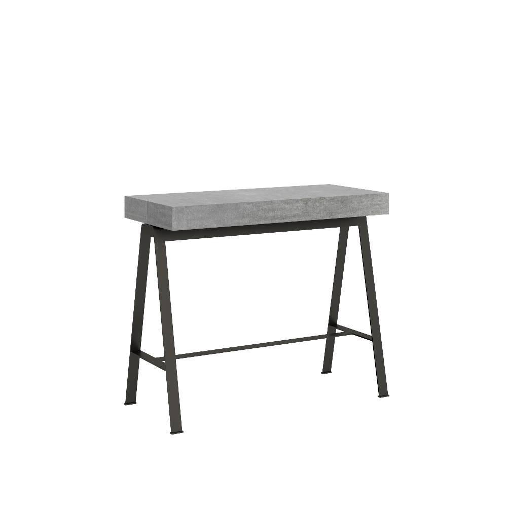 Itamoby Consolle Banco Small Premium Cemento telaio Antracite