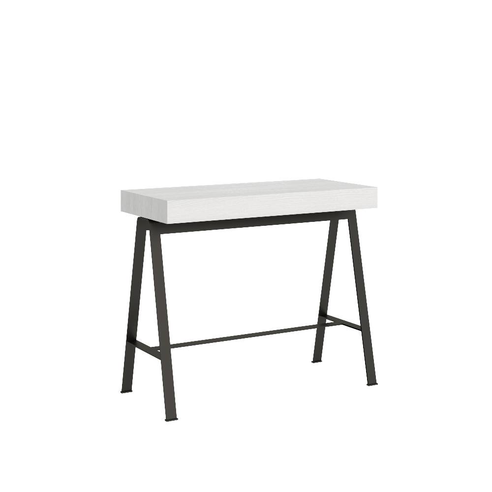 Itamoby Consolle Banco Small Premium Bianco Frassino telaio Antracite