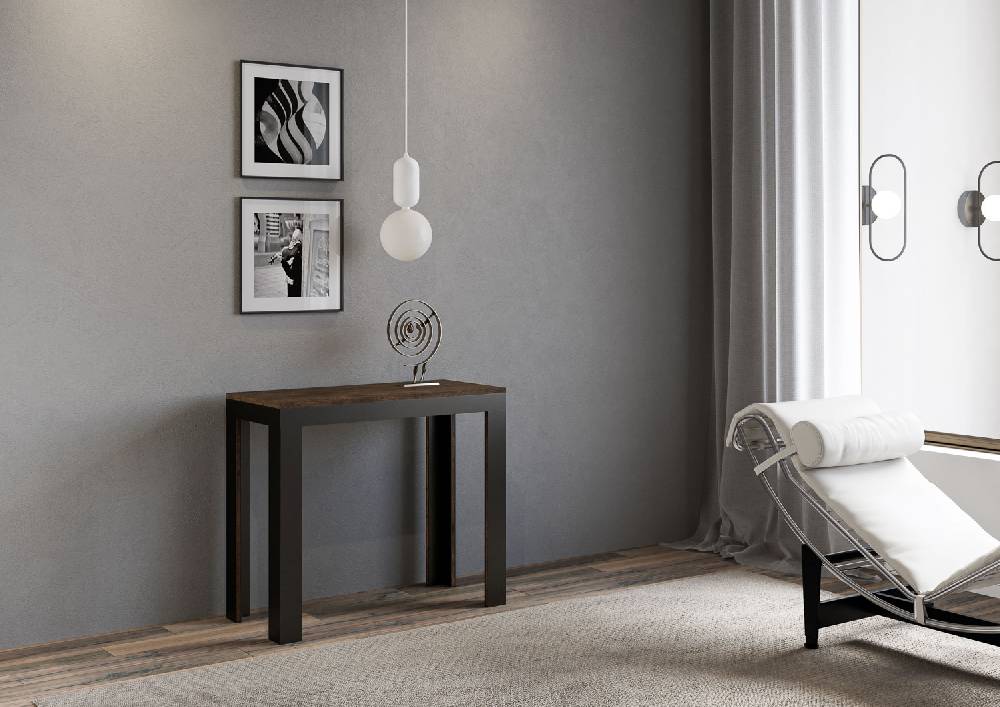Itamoby Consolle Linea Evolution Noce gambe Antracite Black Friday Prezzi