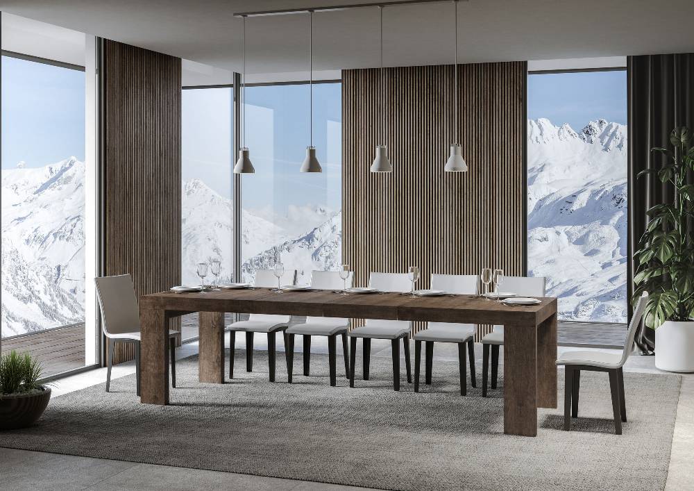 Itamoby Tavolo allungabile 90×160/264 cm Roxell Premium Noce Italy