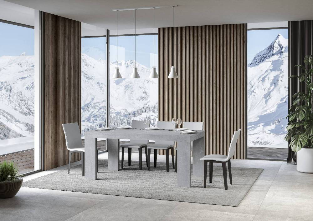 Itamoby Tavolo allungabile 90×160/264 cm Roxell Premium Cemento Italia