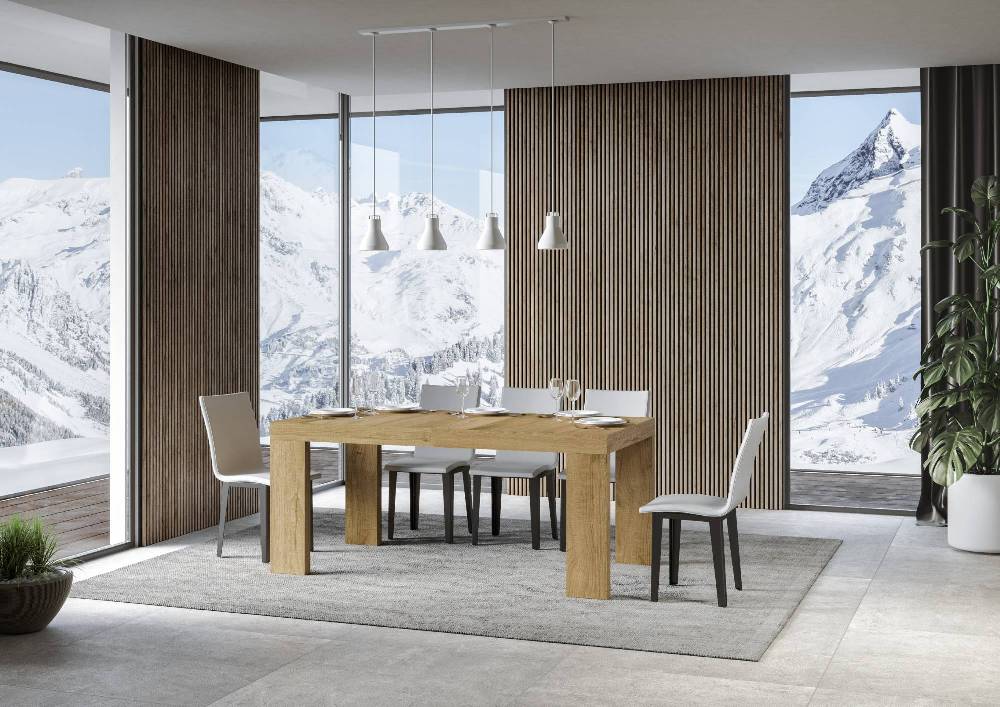 Itamoby Tavolo allungabile 90×160/264 cm Roxell Premium Quercia Natura In Linea