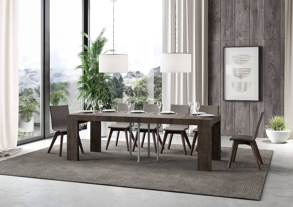 Itamoby Tavolo allungabile 90×90/246 cm Roxell Premium Noce Shopping Online