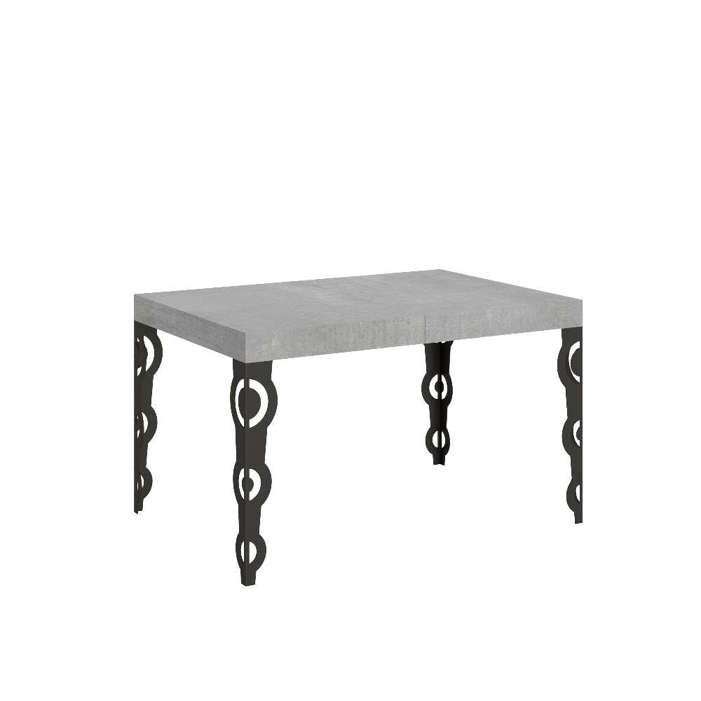 Itamoby Tavolo allungabile 90X120/224 cm Karamay Cemento telaio Antracite
