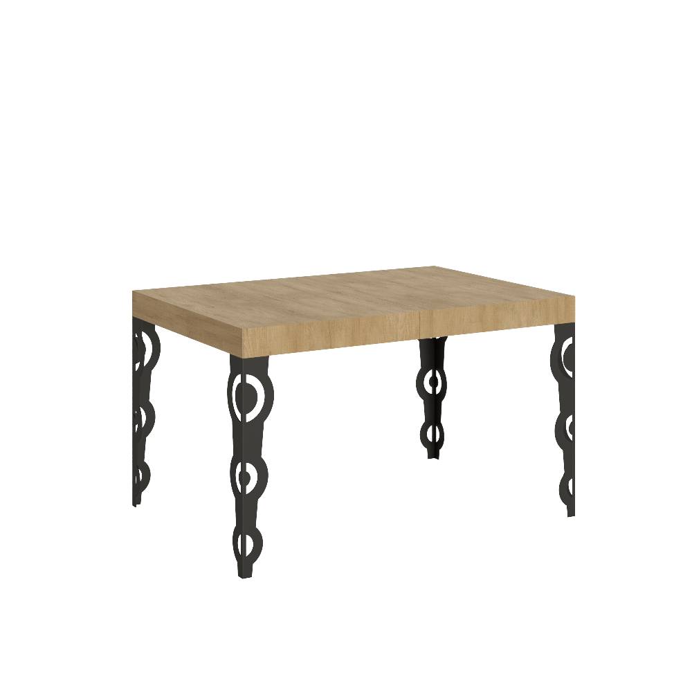 Itamoby Tavolo allungabile 90X120/224 cm Karamay Quercia Natura telaio Antracite