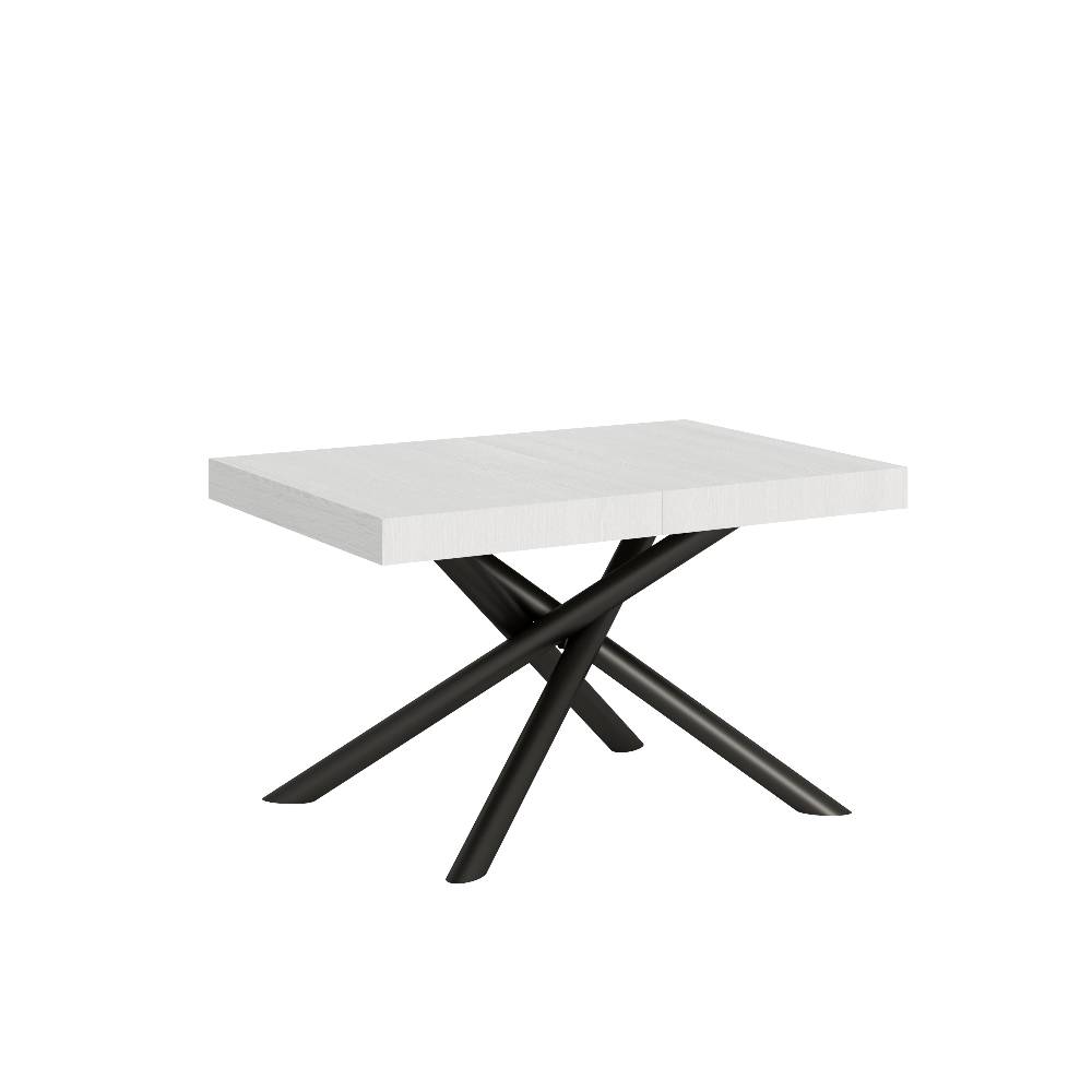 Itamoby Tavolo allungabile 90×140/244 cm Famas Bianco Frassino telaio Antracite