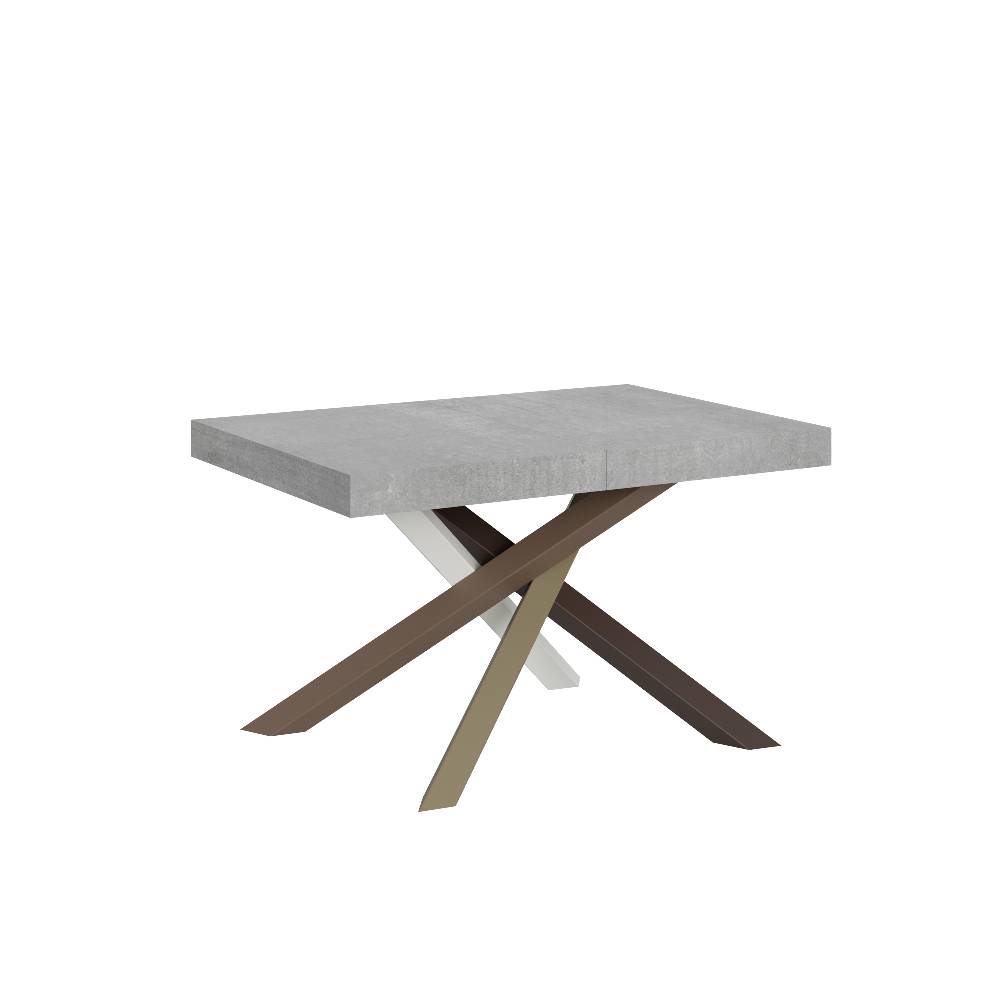 Itamoby Tavolo allungabile 90×140/244 cm Volantis Cemento telaio 4/C