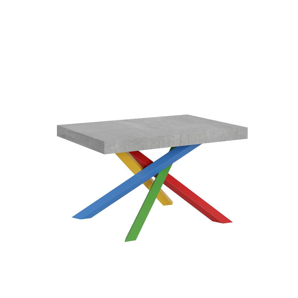 Itamoby Tavolo allungabile 90×140/244 cm Volantis Cemento telaio 4/B