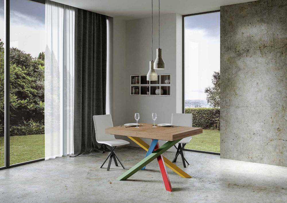 Itamoby Tavolo allungabile 90×140/244 cm Volantis Quercia Natura telaio 4/B Comprane uno, ottenene uno gratis