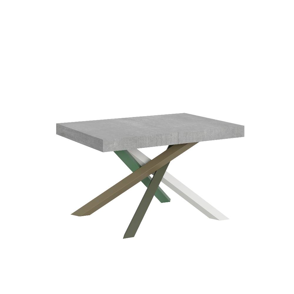 Itamoby Tavolo allungabile 90×140/244 cm Volantis Cemento telaio 4/A