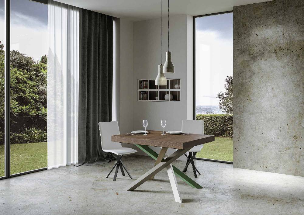 Itamoby Tavolo allungabile 90×120/224 cm Volantis Noce telaio 4/A Ultimi tre giorni