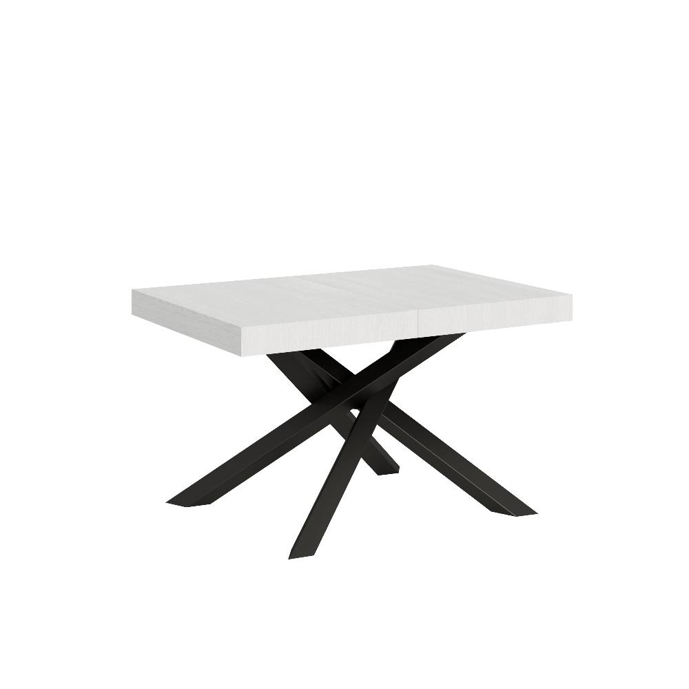 Itamoby Tavolo allungabile 90×120/224 cm Volantis Bianco Frassino telaio Antracite