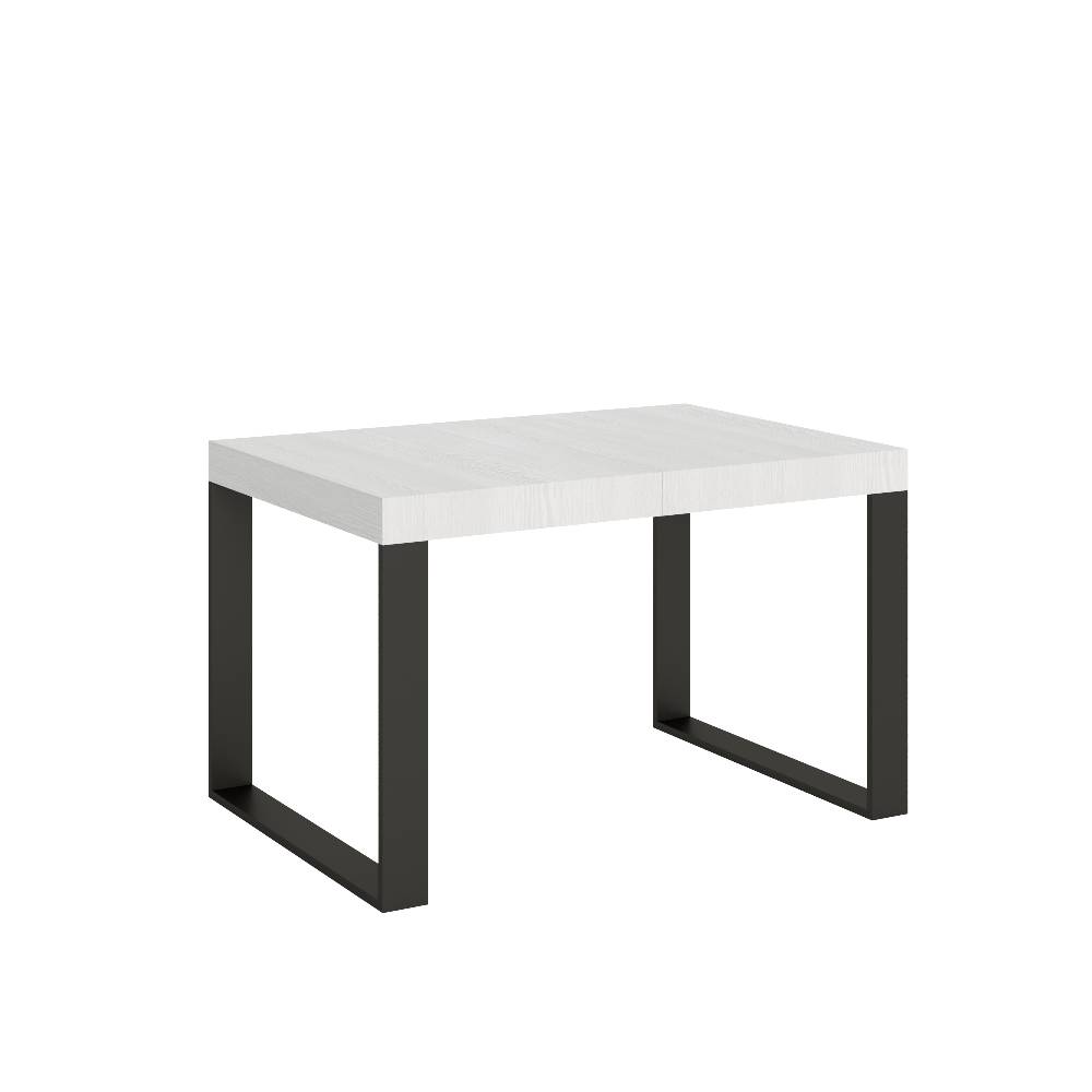 Itamoby Tavolo allungabile 90×140/244 cm Tecno Bianco Frassino telaio Antracite In vendita