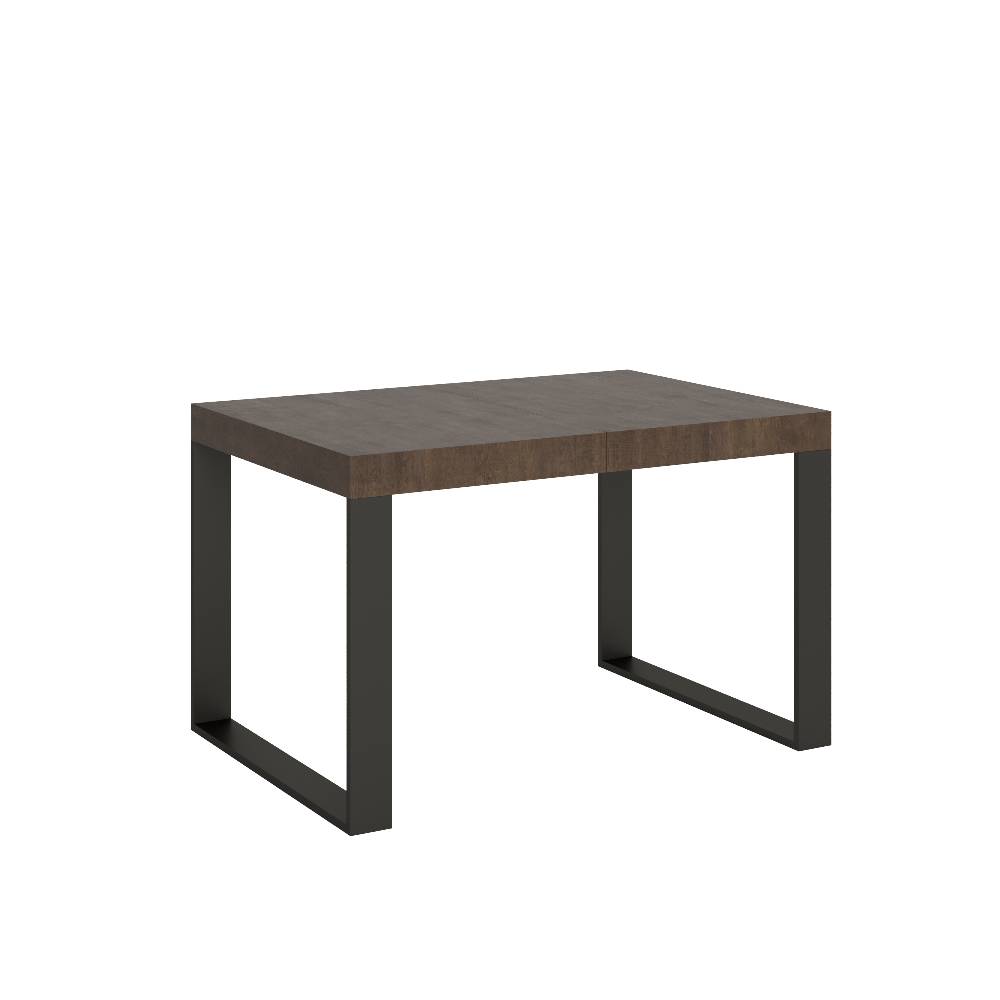 Itamoby Tavolo allungabile 90×120/224 cm Tecno Noce telaio Antracite