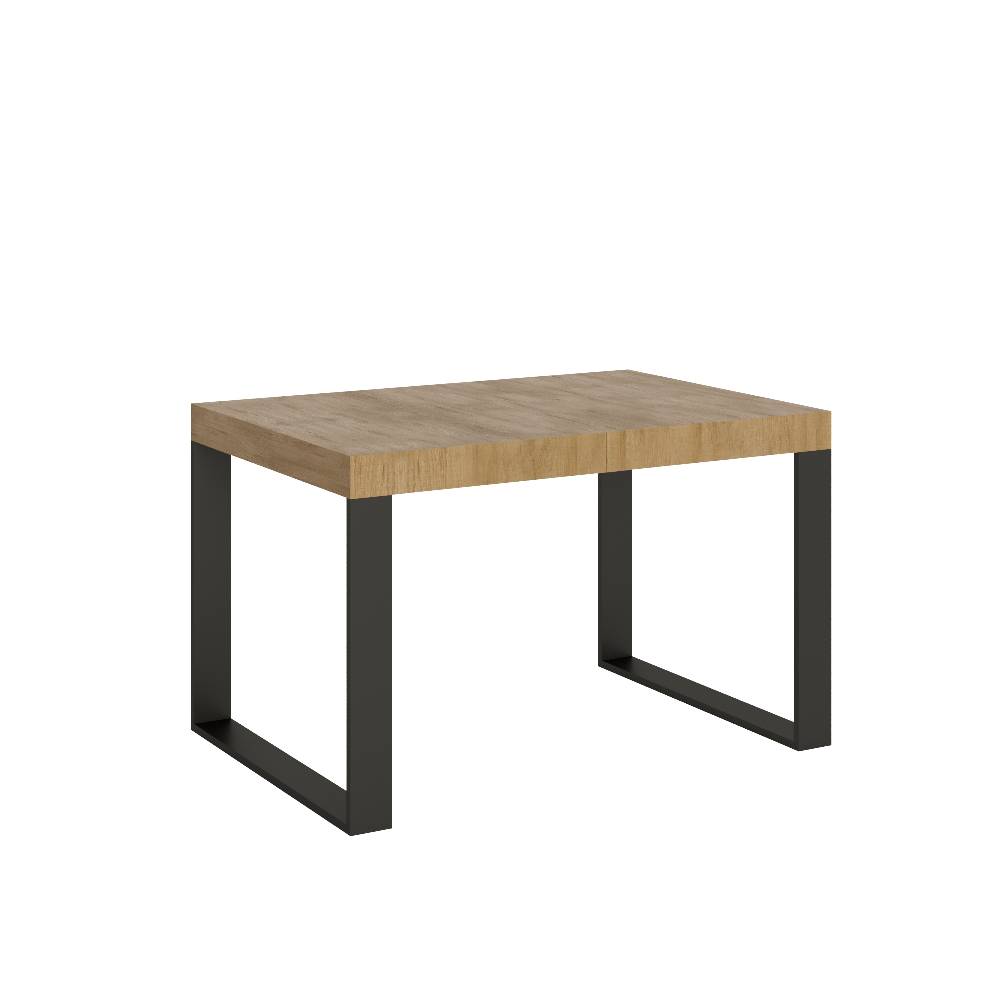 Itamoby Tavolo allungabile 90×120/224 cm Tecno Quercia Natura telaio Antracite