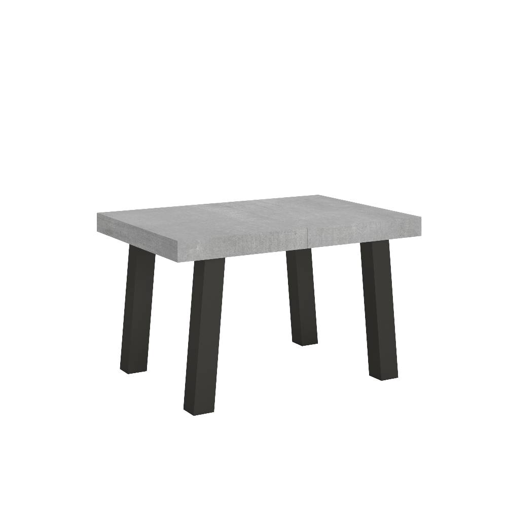 Itamoby Tavolo Bridge Allungabile piano Cemento 90×130 Allungato 390 telaio Antracite